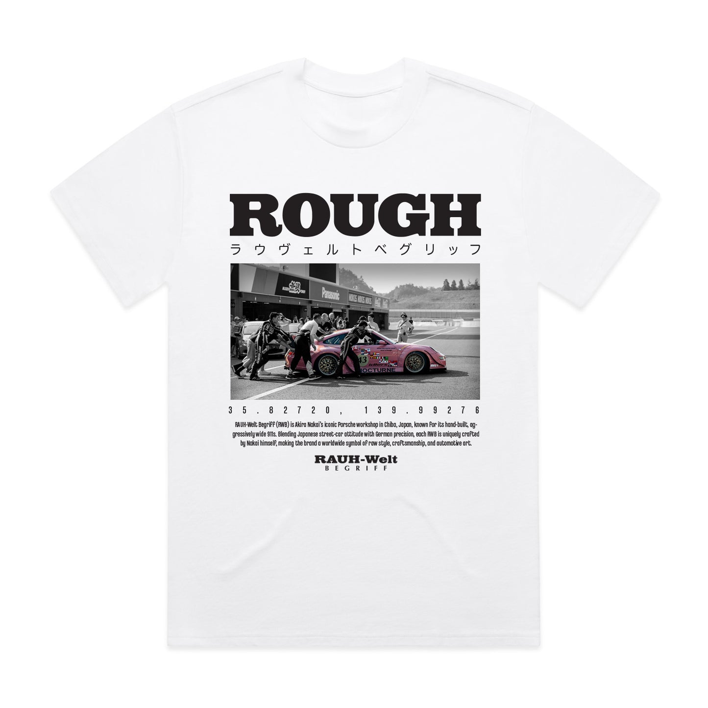 RWB Idlers ROUGH Tee - White